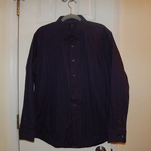 Apt. 9 Long Sleeve Vertical Stripe Dress Shirt